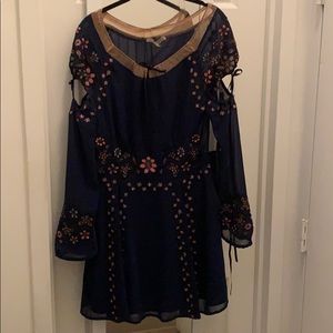 For Love and Lemons Nicola Dress in Navy